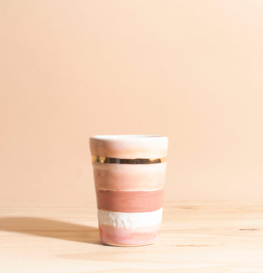 Pink & Gold Handmade Ceramic Planter